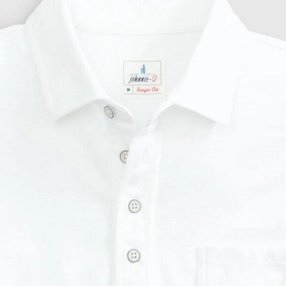 johnnie-O Original 4-Button Polo Shirt - Coastal Wash White NWT Medium - Picture 2 of 9